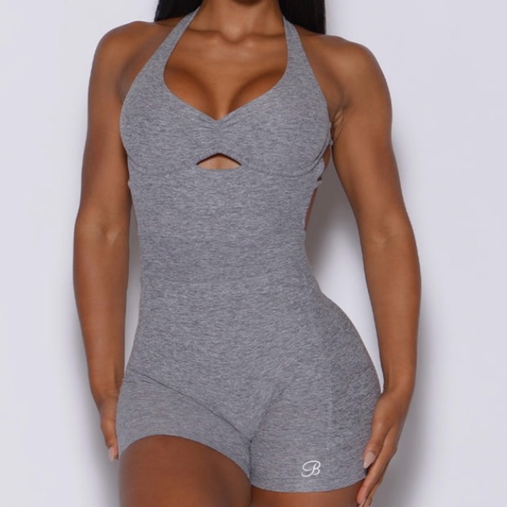 Bombshell bodysuit shorts in gray